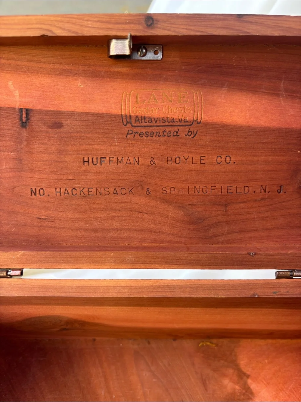 Vintage LANE Mini Cedar HOPE CHEST KEEPSAKE Box